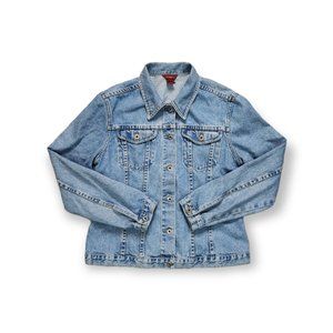 Sundance Denim Button Blue Jean Jacket Womens Large